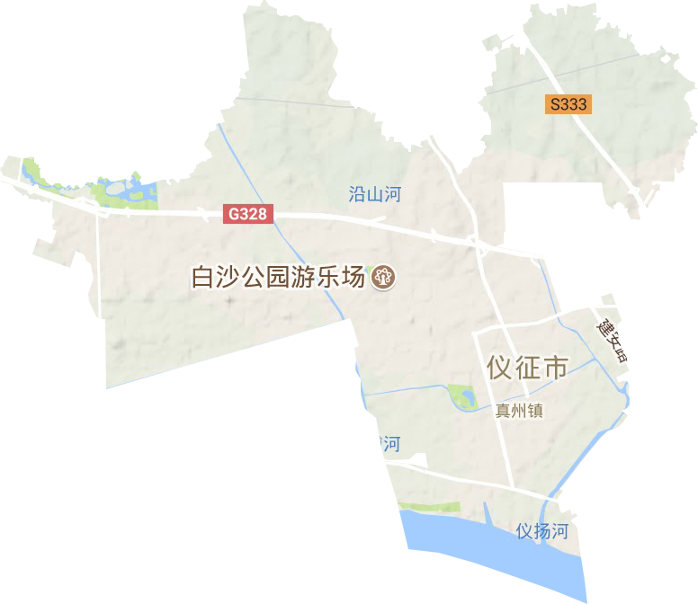 真州镇地形图