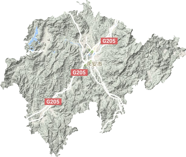 永安市地形图