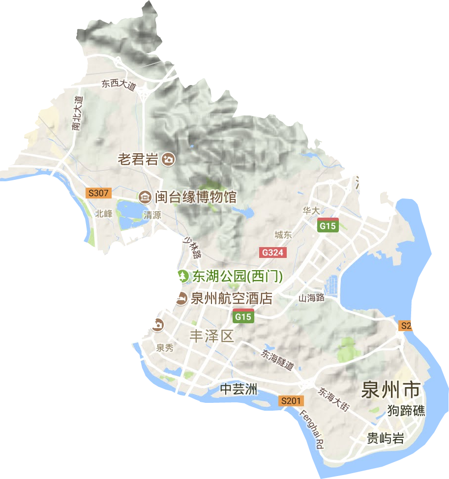 丰泽区地形图