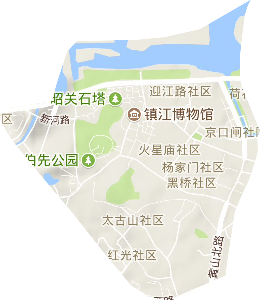 金山街道地形图