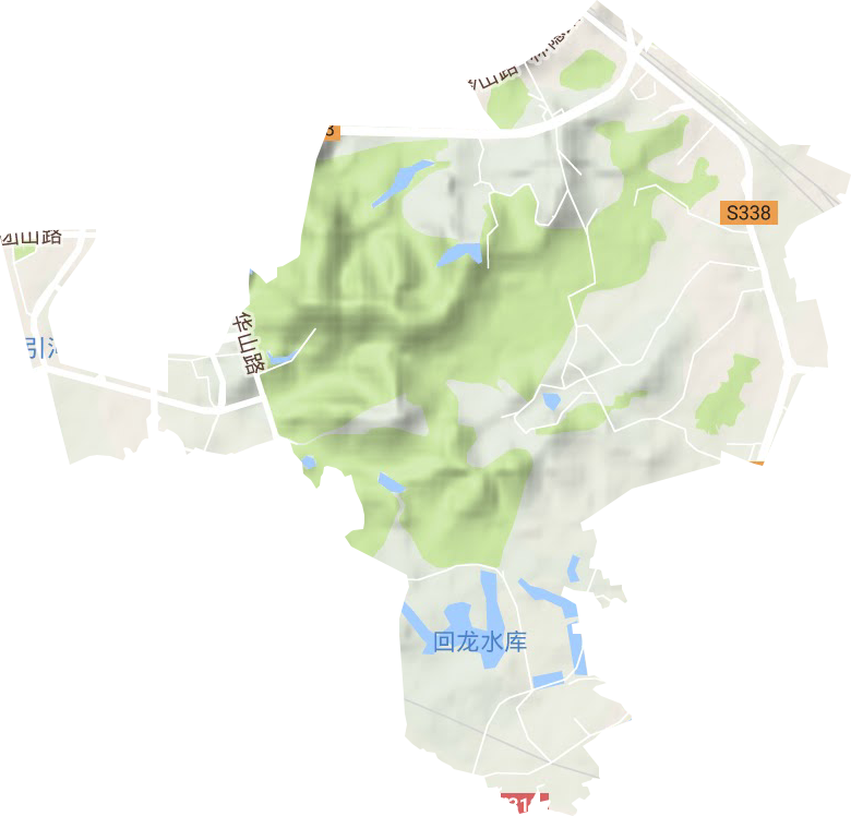 南山联合社区地形图