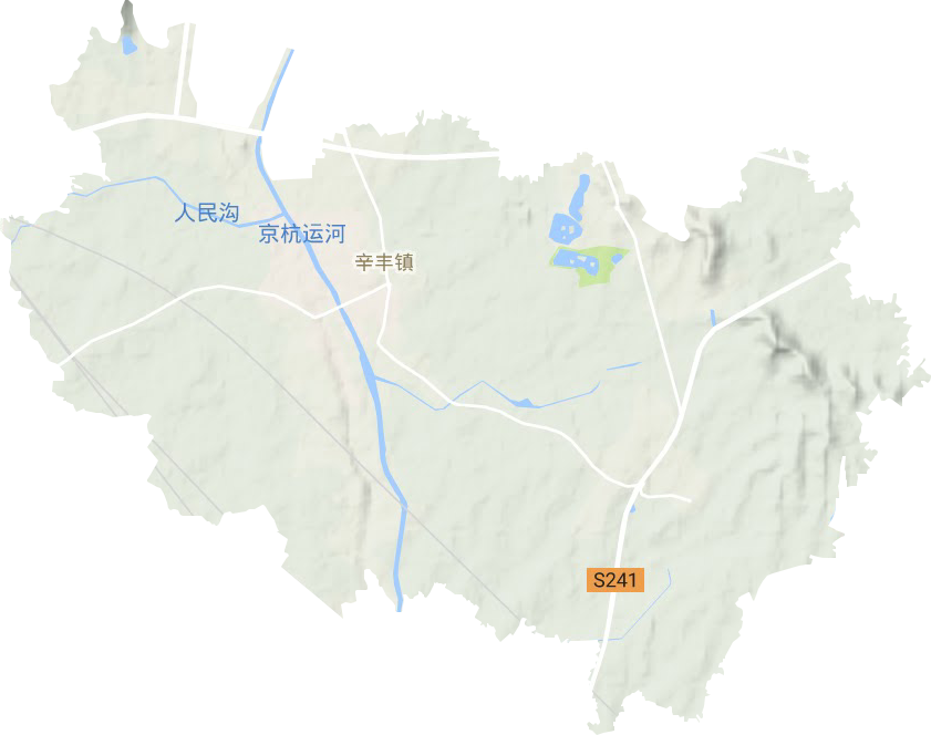 辛丰镇地形图