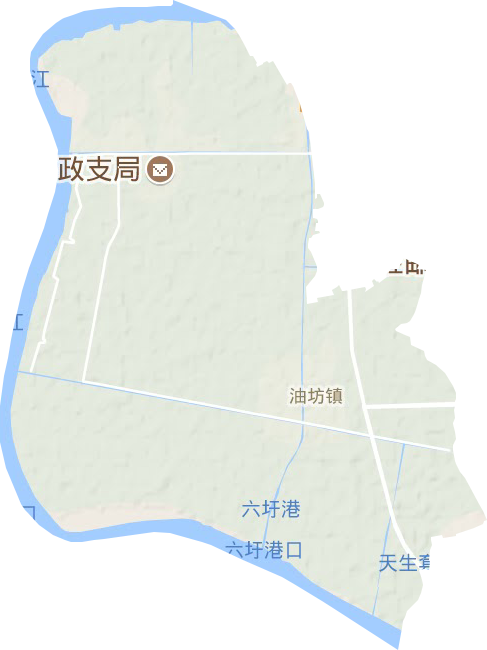 油坊镇地形图