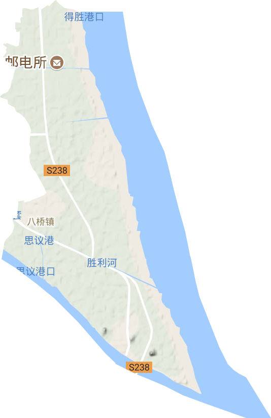 八桥镇地形图