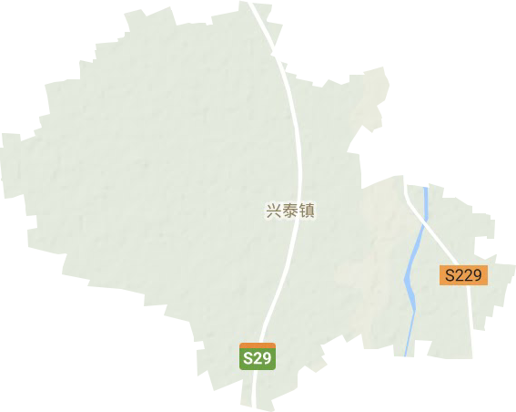 兴泰镇地形图