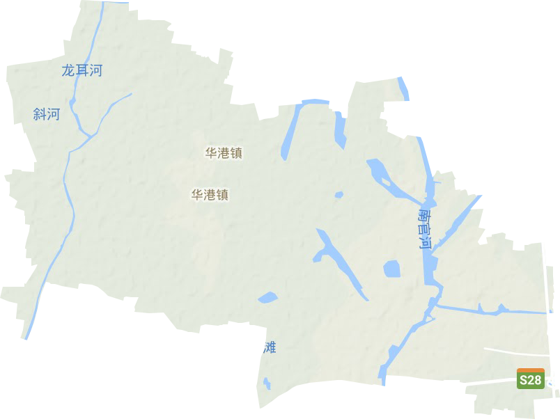 华港镇地形图