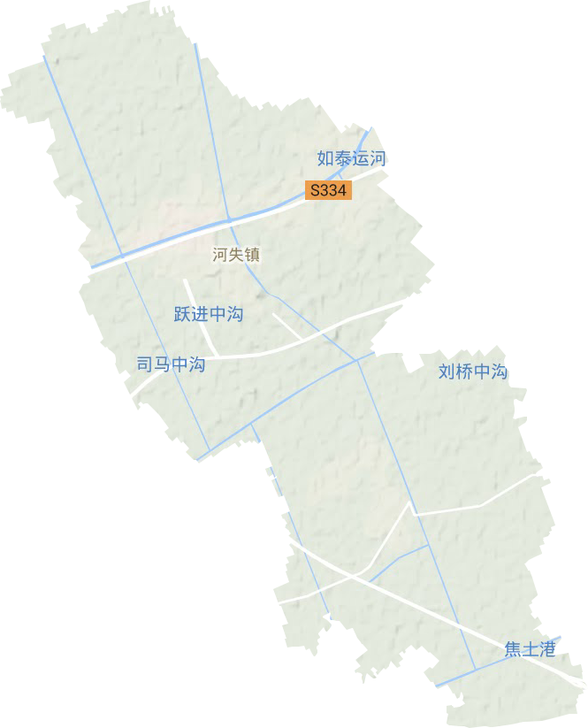 河失镇地形图