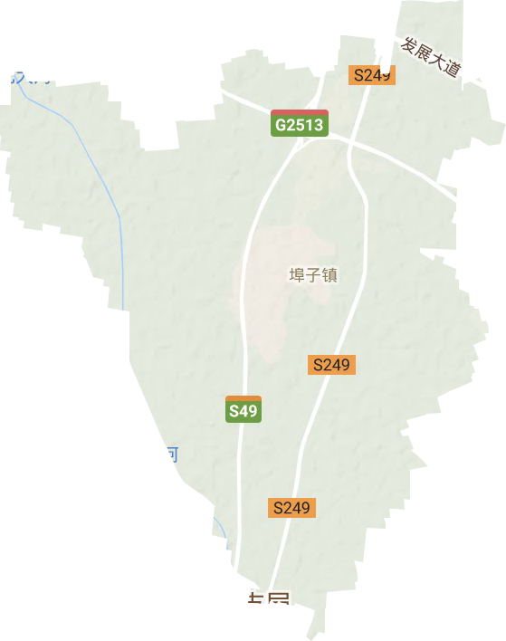 埠子镇地形图