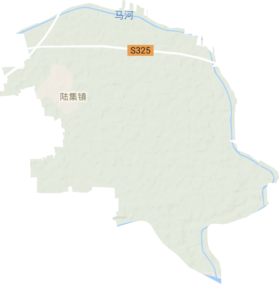 陆集镇地形图