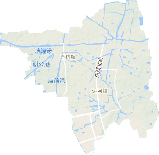 运河街道地形图