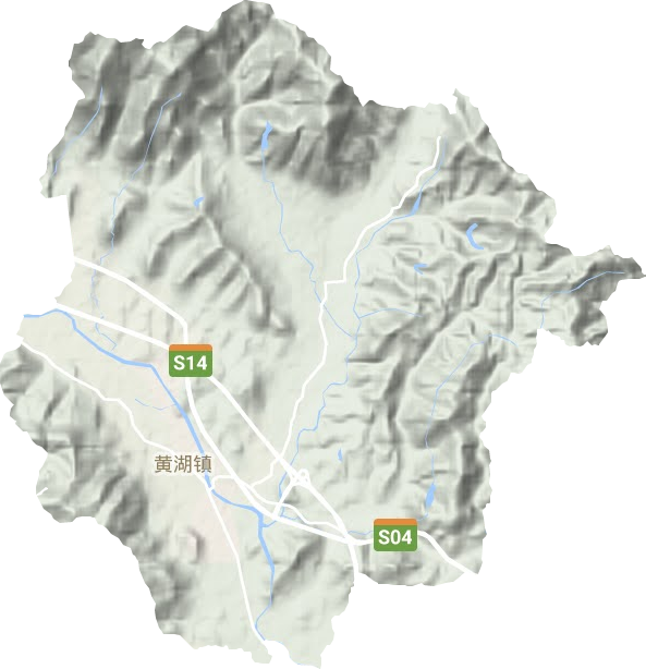 黄湖镇地形图