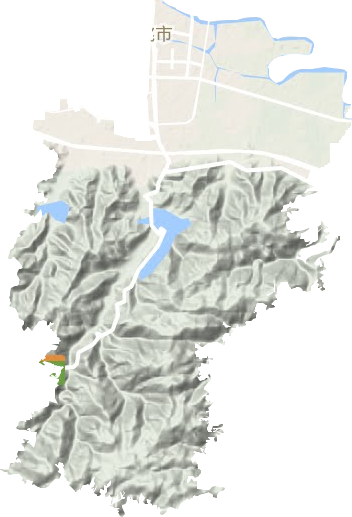 梨洲街道地形图