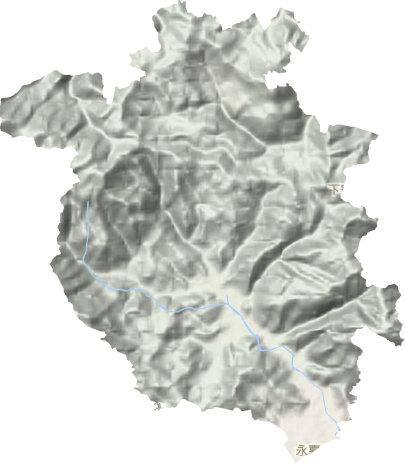 北城街道地形图