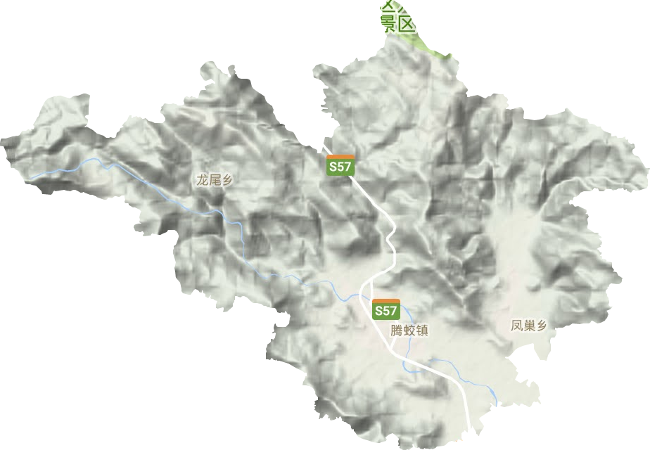 腾蛟镇地形图