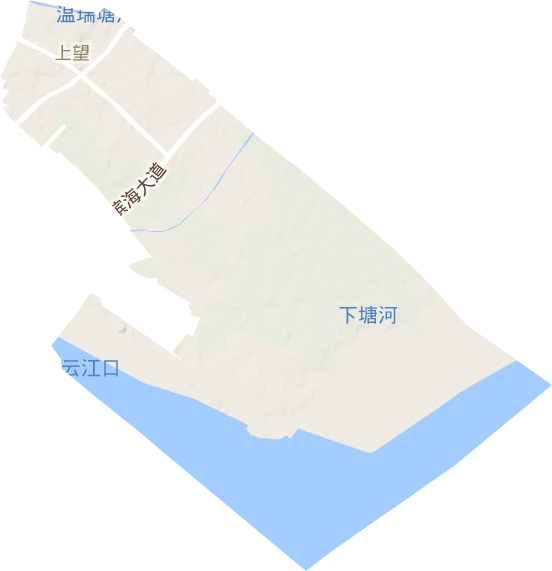 上望街道地形图