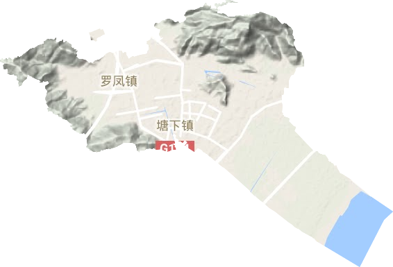 塘下镇地形图