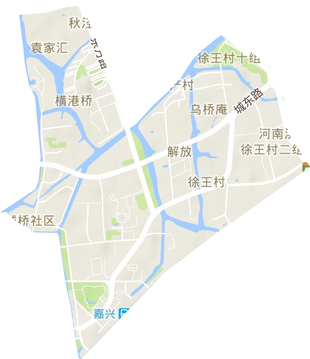 解放街道地形图