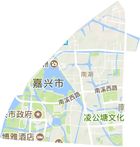 南湖街道地形图