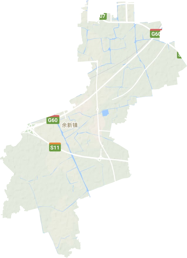 余新镇地形图