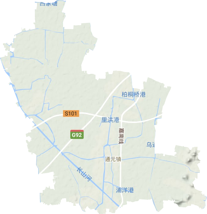 通元镇地形图