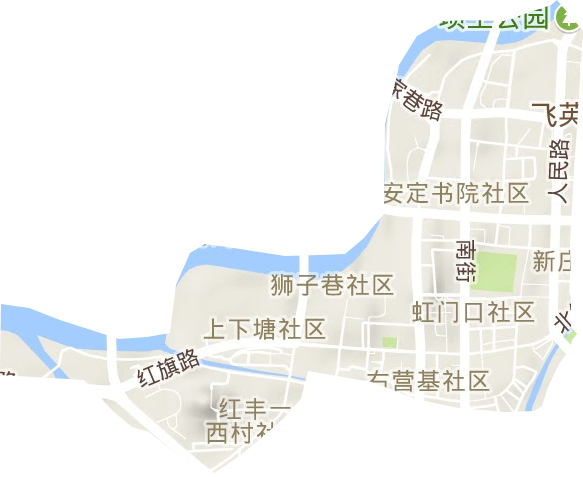 爱山街道地形图