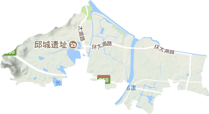 滨湖街道地形图