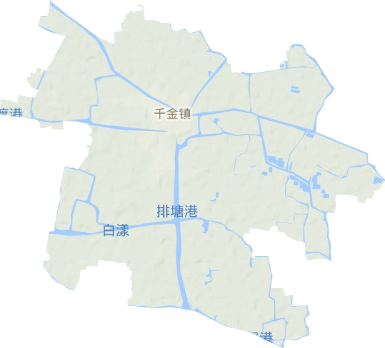 千金镇地形图