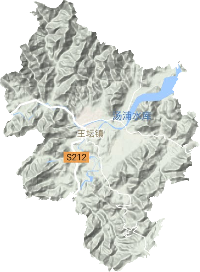 王坛镇地形图