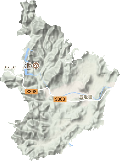 五泄镇地形图