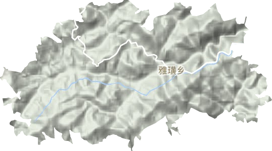 雅璜乡地形图