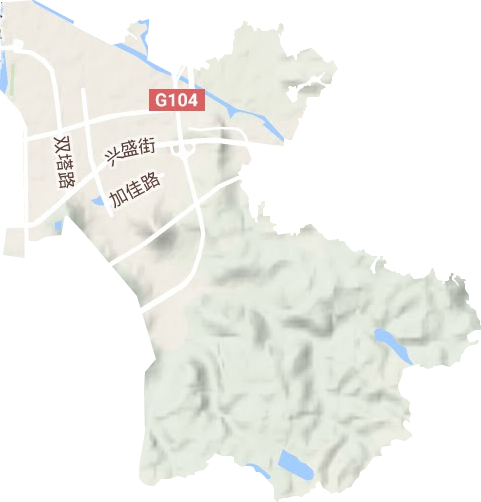 嵊州经济开发区地形图