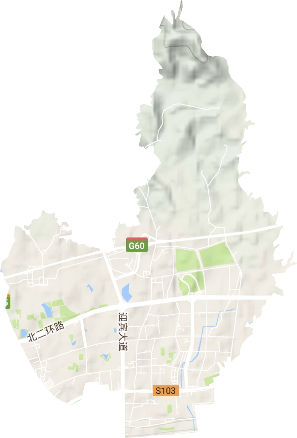 新狮街道地形图