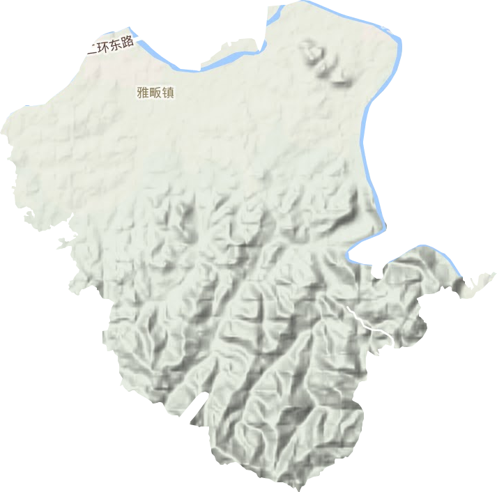 雅畈镇地形图
