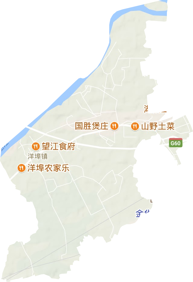 洋埠镇地形图