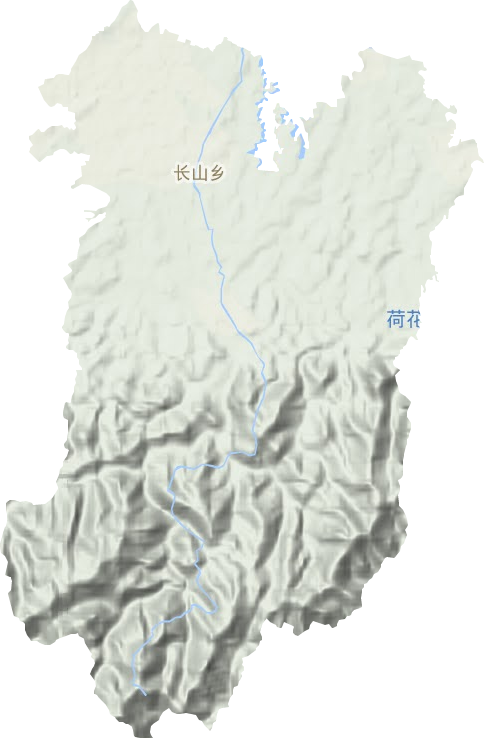 长山乡地形图