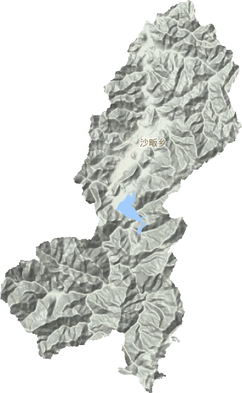 沙畈乡地形图