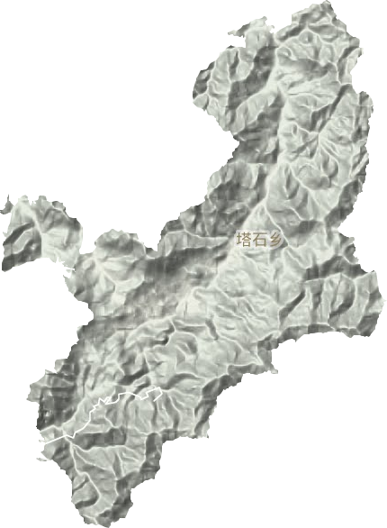 塔石乡地形图