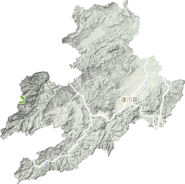 遂川县地形图
