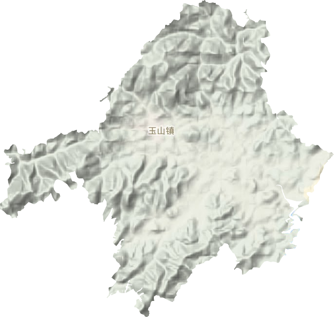 玉山镇地形图
