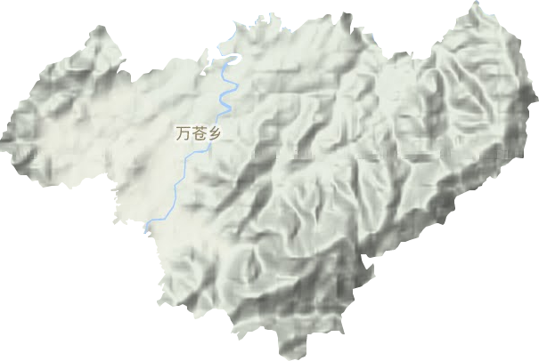 万苍乡地形图
