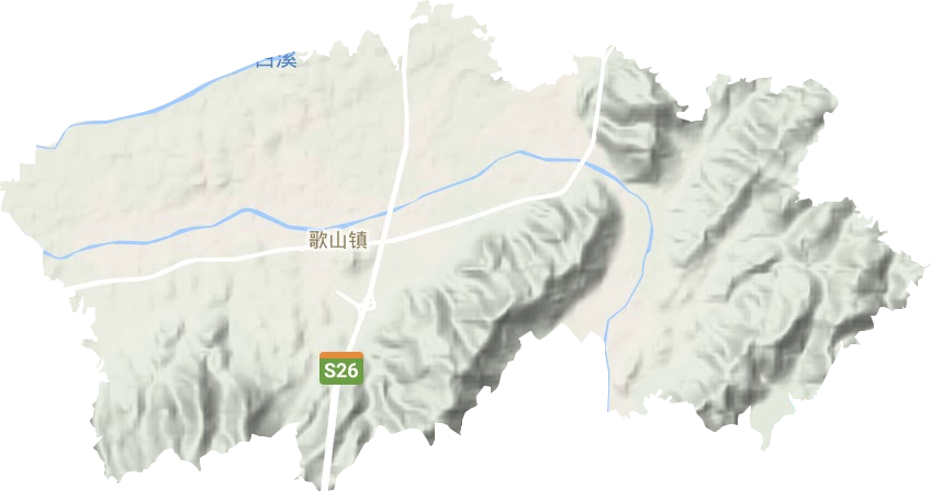歌山镇地形图