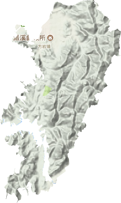 方岩镇地形图