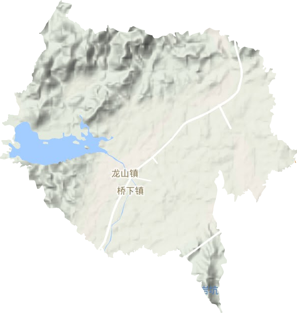 龙山镇地形图