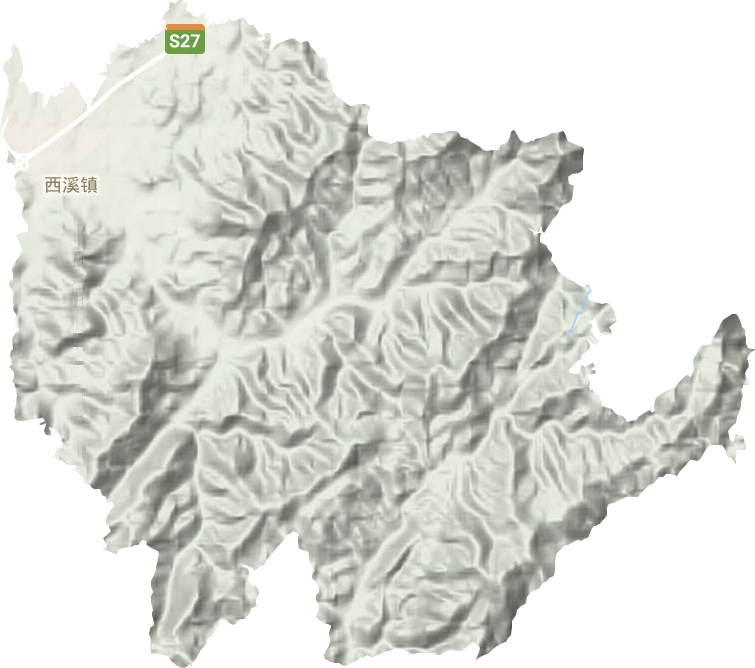 西溪镇地形图