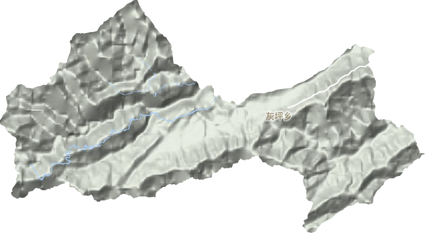 灰坪乡地形图