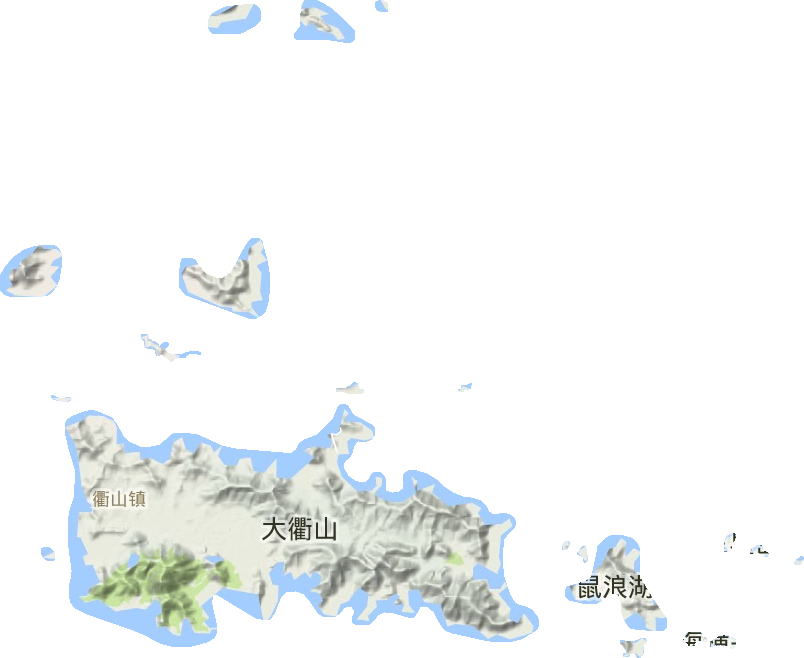 衢山镇地形图