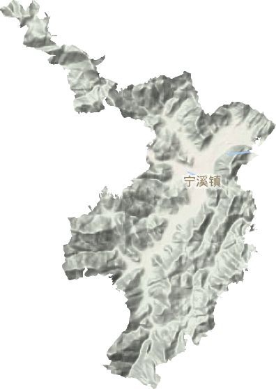 宁溪镇地形图
