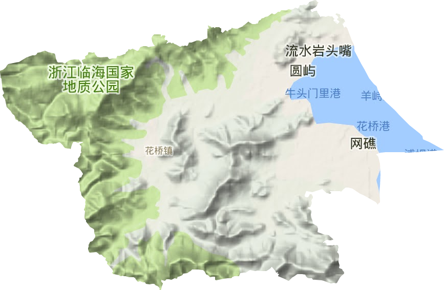 花桥镇地形图
