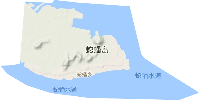 蛇蟠乡地形图