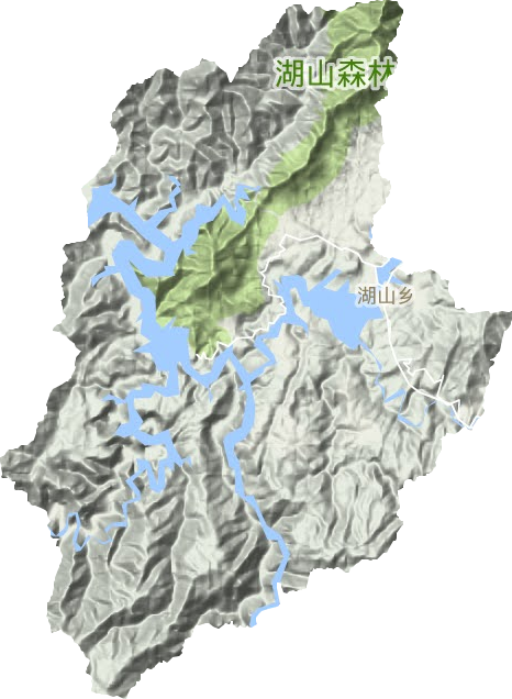 湖山乡地形图